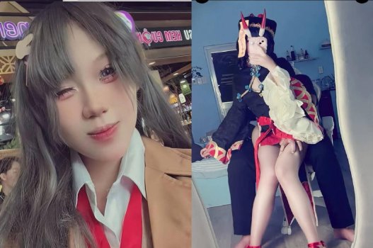 Em gái cosplay lộ clip sex vụng trộm với bạn thân ny
